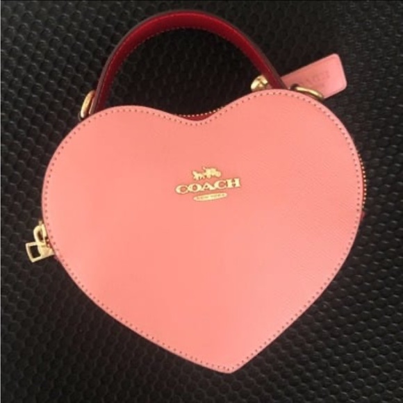 Coach Pink Heart-Shaped Women's Bag - Picture 1 of 5